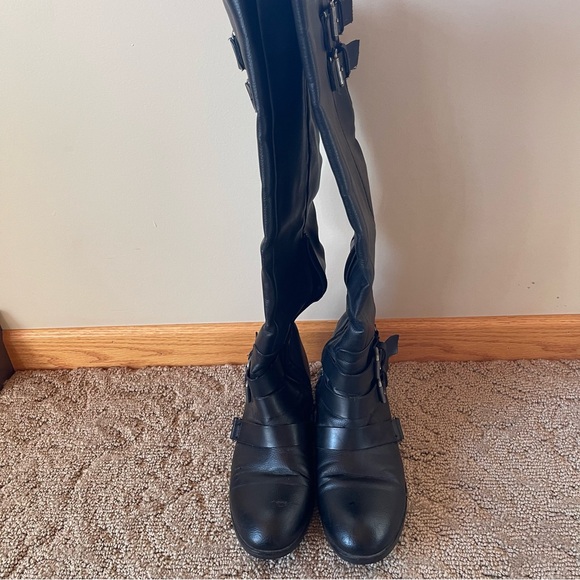 DV By Dolce Vita Landrie Black Faux Leather Knee High Boot - Picture 2 of 4